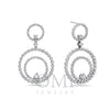 18K White Gold Ladies Earrings With 2.78 CT Diamonds