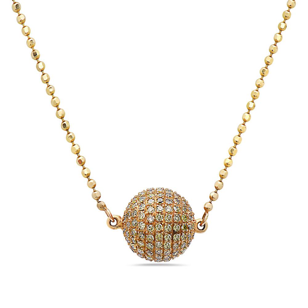 Ball Chain Necklace | 18K Yellow Gold - A, 18 / Logo