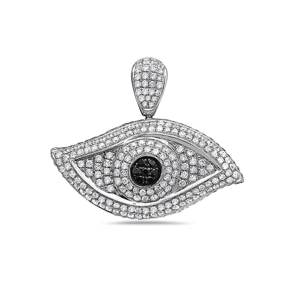 Eye Women's Pendant With 5.51 CT Diamonds Available in White & Yellow Gold