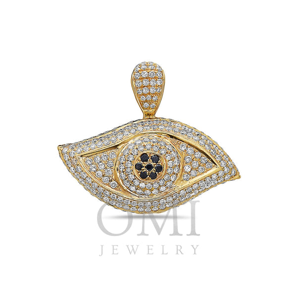Eye Women's Pendant With 5.51 CT Diamonds Available in White & Yellow Gold