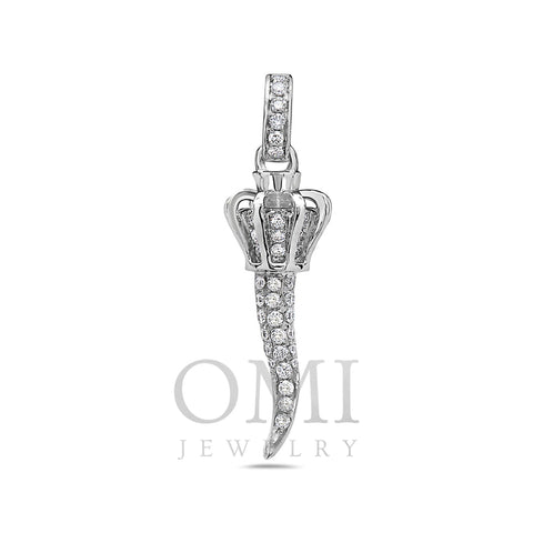 14K Women's Pendant with 0.32CT Diamonds available in White & Yellow Gold