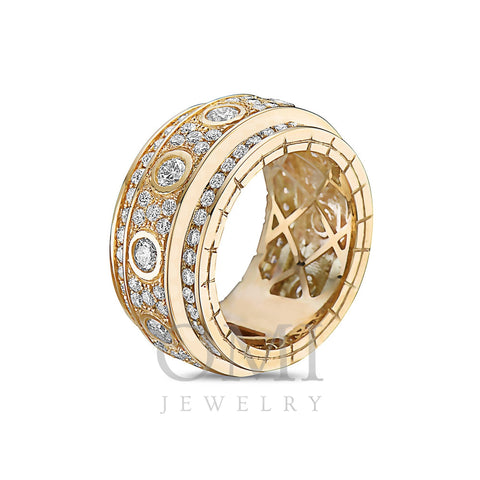 Men's 14K Yellow Gold Band with 4.74 CT Diamonds - OMI Jewelry