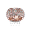 Men's 14K Rose Gold Band with 4.72 CT Diamonds