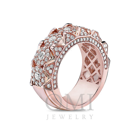 Men's 14K Rose Gold Band with 2.35 CT Diamonds