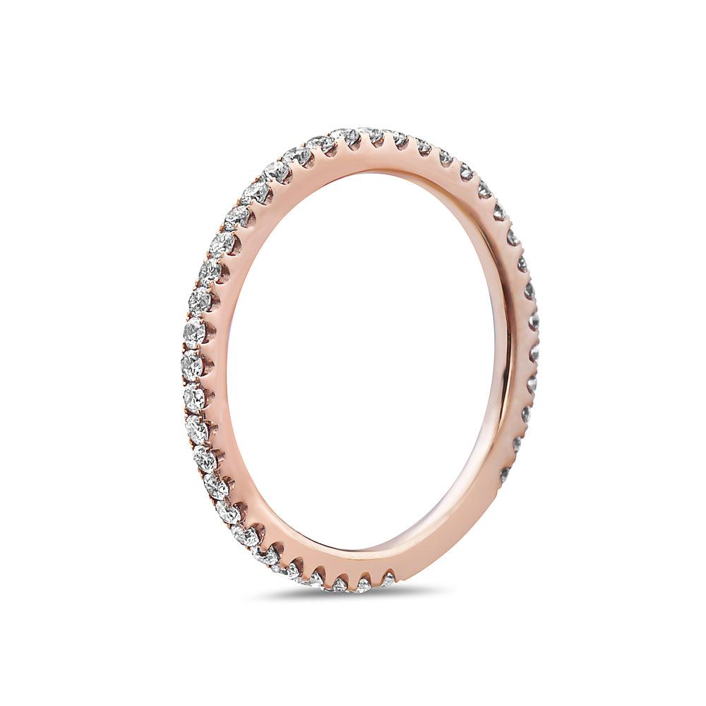 18K ROSE GOLD WEDDING BAND 0.47 CT