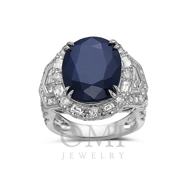 Ladies 18k White Gold Diamond 14.02 CT Fashion Ring