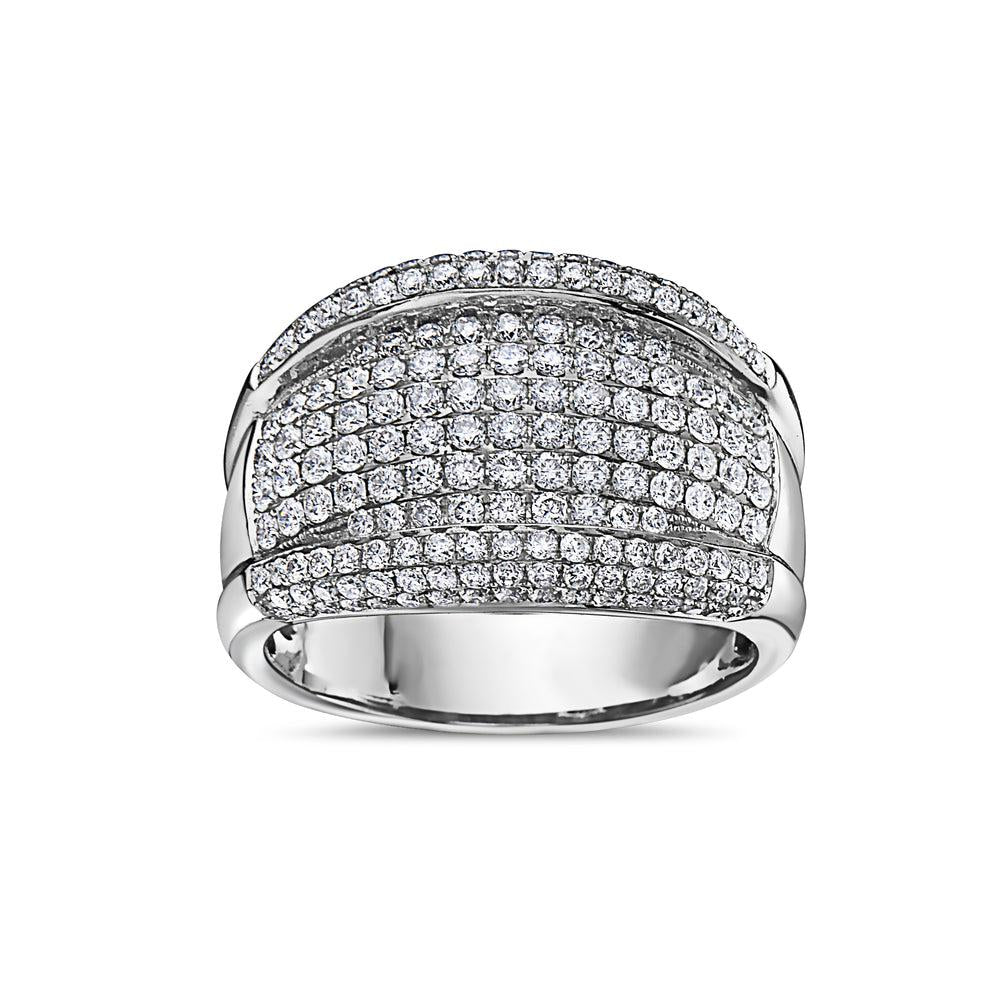 Men's 14K White Gold Ring with 2.15 CT Diamonds