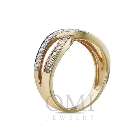 Ladies 18k Yellow Gold Diamond 0.48 CT Right Hand Ring