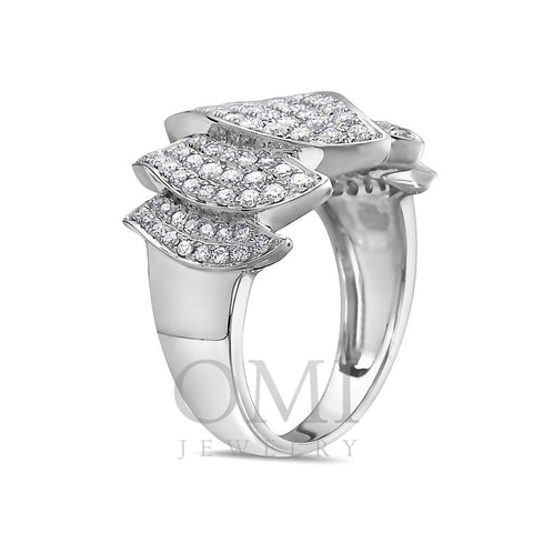 Ladies 18k White Gold Diamond 1.28 CT Right Hand Ring