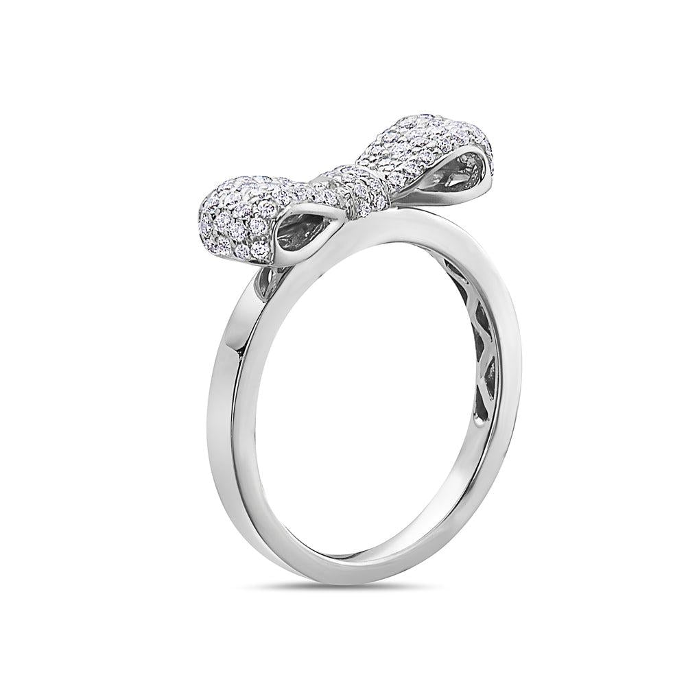 Ladies 18k White Gold Diamond 0.48 CT Right Hand Ring