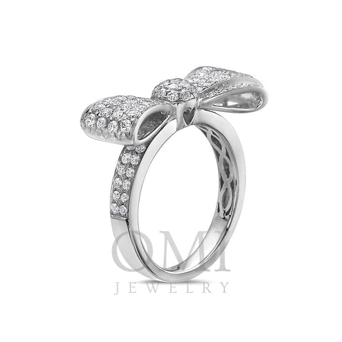Ladies 18k White Gold Diamond 1.14CT Right Hand Ring