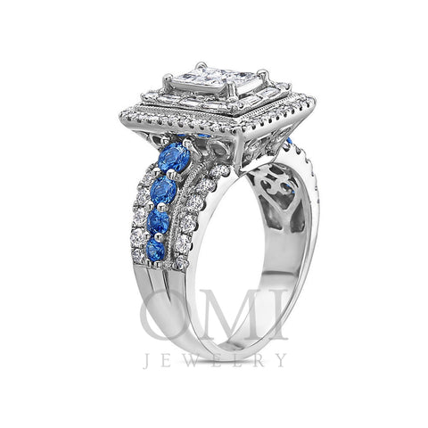 Ladies 14k White Gold Diamond 2.75 CT Fashion Ring