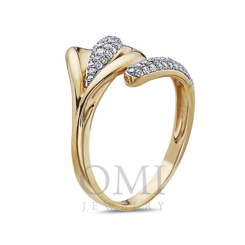 Ladies 18k Yellow Gold Diamond 0.50 CT Right Hand Ring