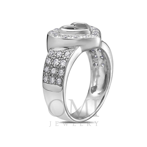 Ladies 18k White Gold Diamond 0.75 CT Right Hand Ring