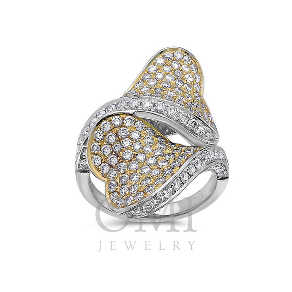 Ladies 18k White Gold Diamond 3.06 CT Right Hand Ring