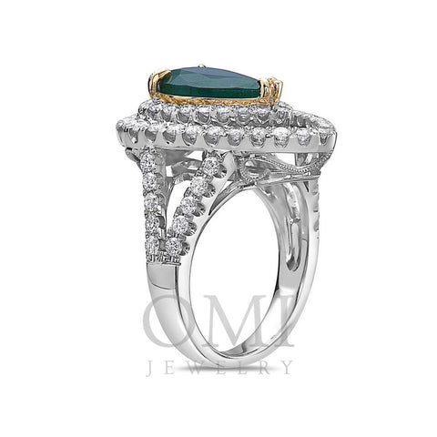 Ladies 18k White Gold Diamond 4.74 CT Fashion Ring
