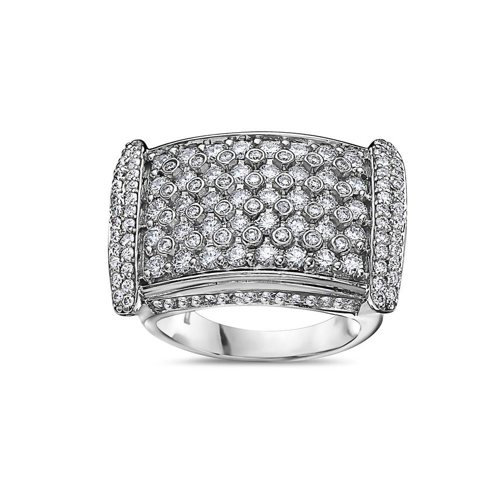 Men's 14K White Gold Ring with 4.75 CT Diamonds