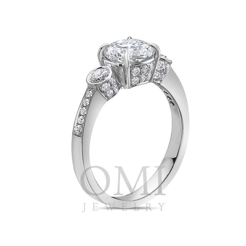 Ladies 18k White Gold With 2.23 CT Engagement Ring