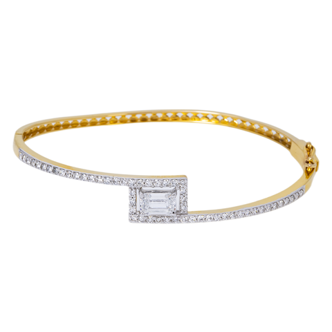 14K GOLD LAB DIAMOND  BRACELET 1.82 CT