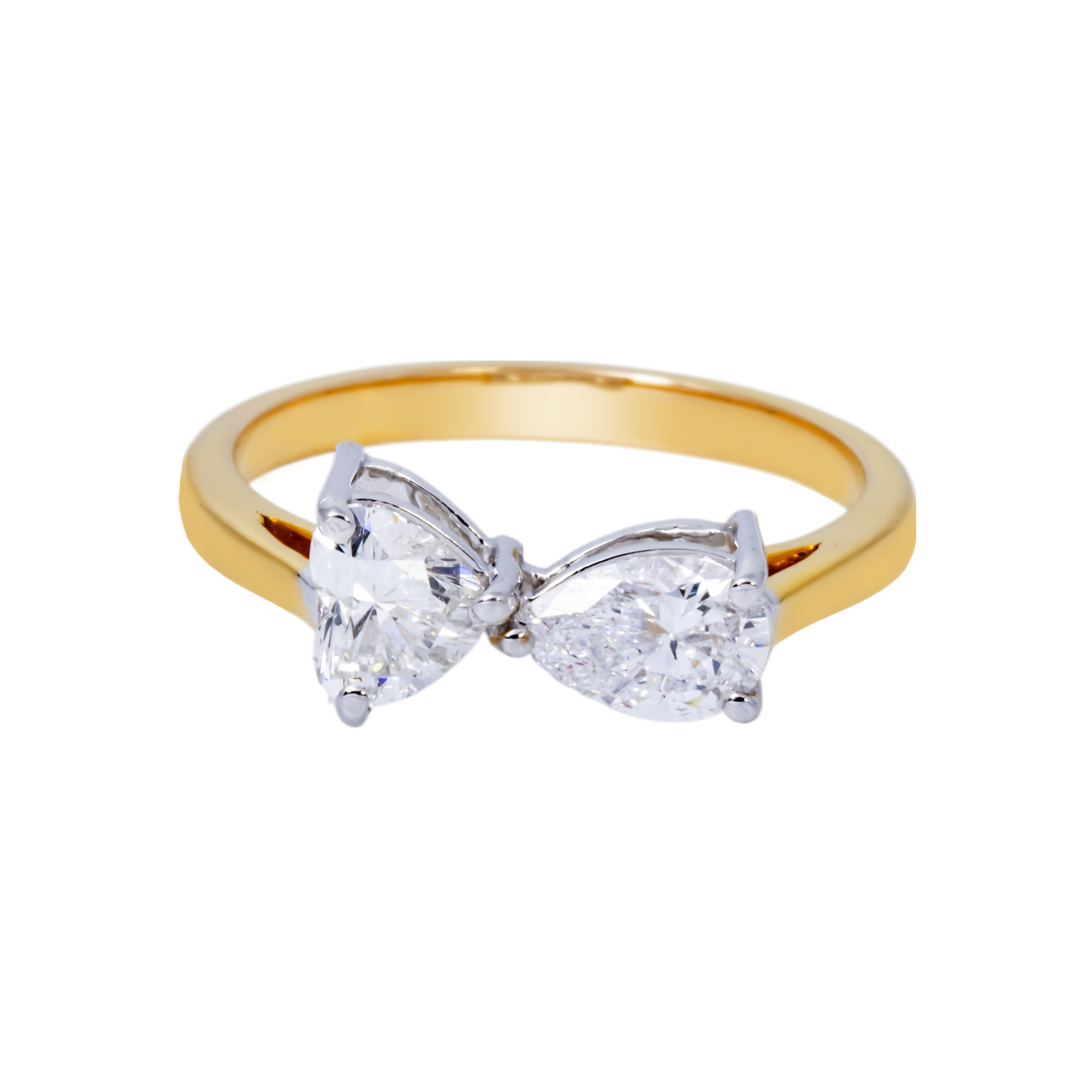 14K GOLD RADIANT CUT LAB DIAMOND ENGAGEMENT RING 1.03 CTW