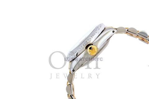 Rolex Datejust Diamond Watch, 26mm, Yellow Gold and Stainless Steel Bracelet Aluminum Dial w/ Diamond Bezel