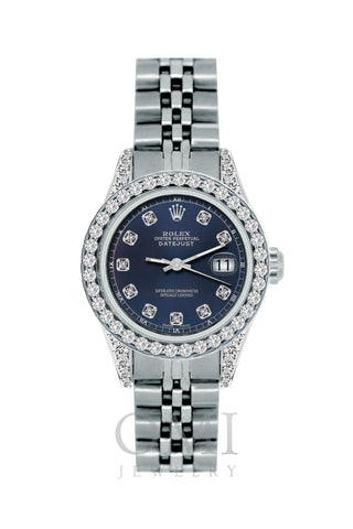 Rolex Datejust Diamond Watch, 26mm, Stainless SteelBracelet Midnight Express Dial w/ Diamond Bezel and Lugs