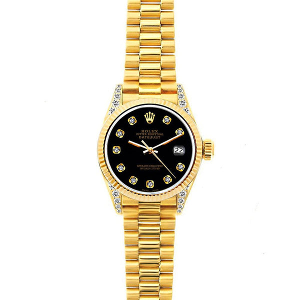 Rolex datejust 26mm gold sale