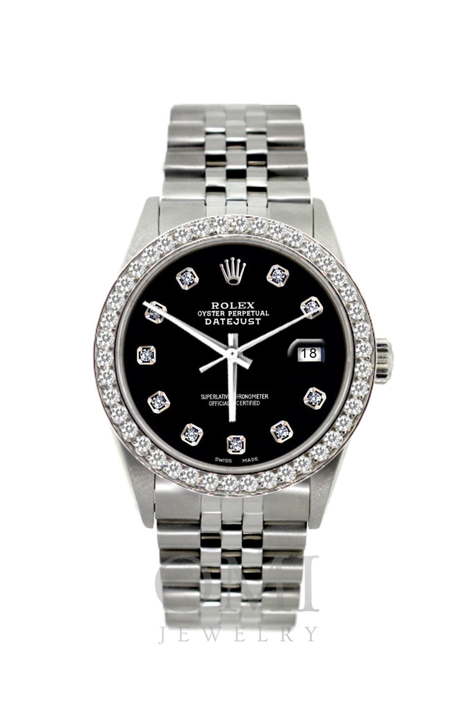 Rolex Datejust 36 Black Diamond Watch