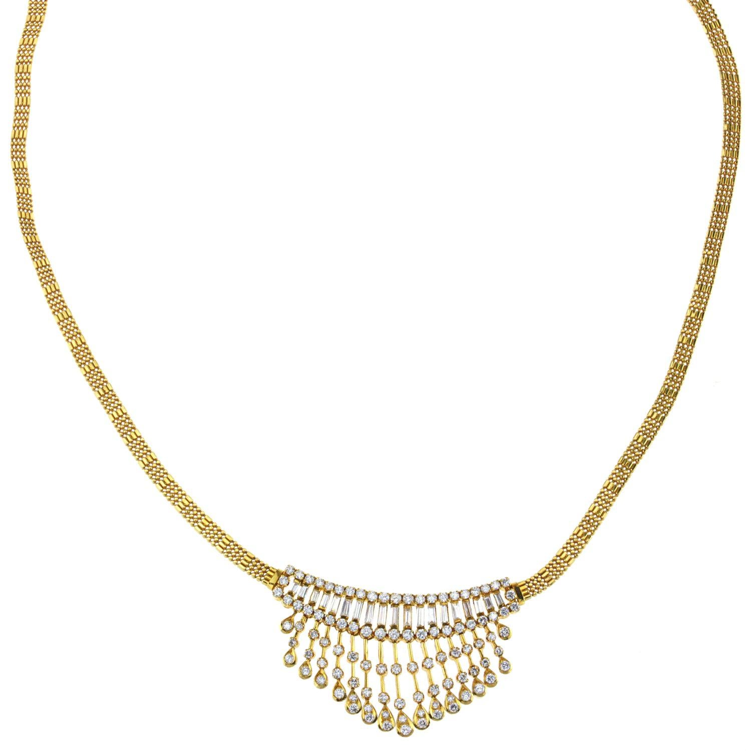 Ladies Yellow Gold Vintage Style Necklace