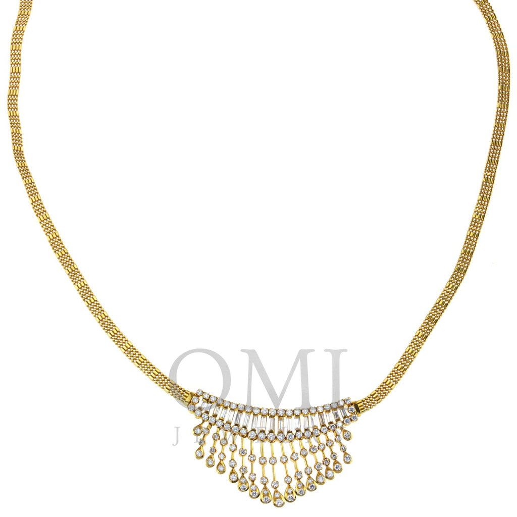 Ladies Yellow Gold Vintage Style Necklace