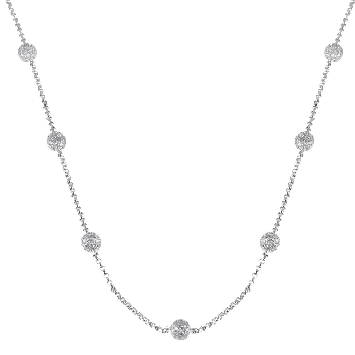 Ladies Diamond Ball Chain