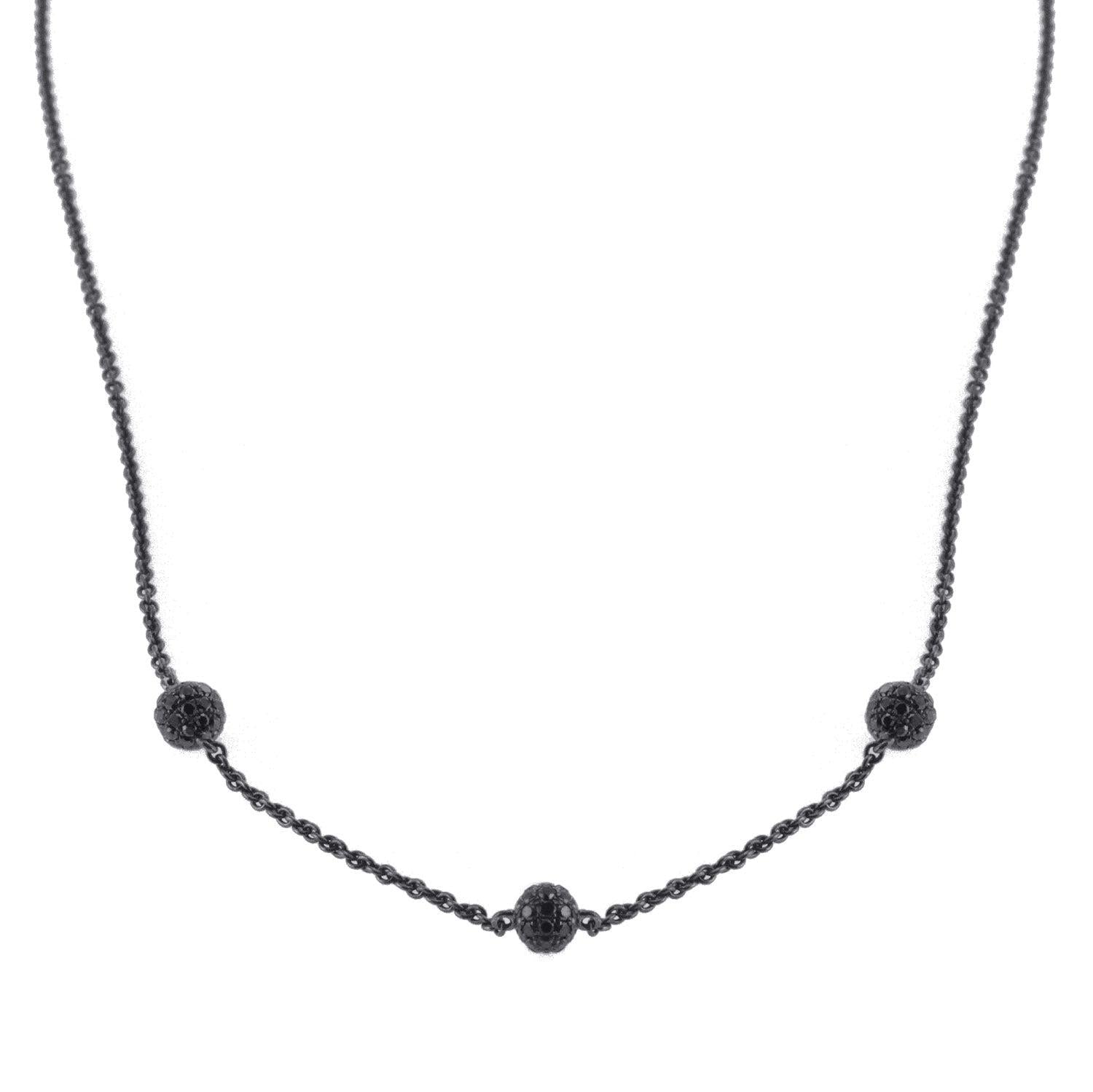 Ladies PVD Coated Chain with Diamond Balls
