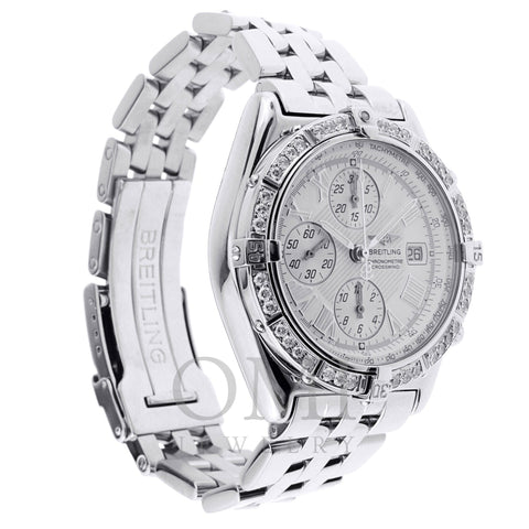 Breitling Crosswind Chronograph Watch with Diamond Bezel