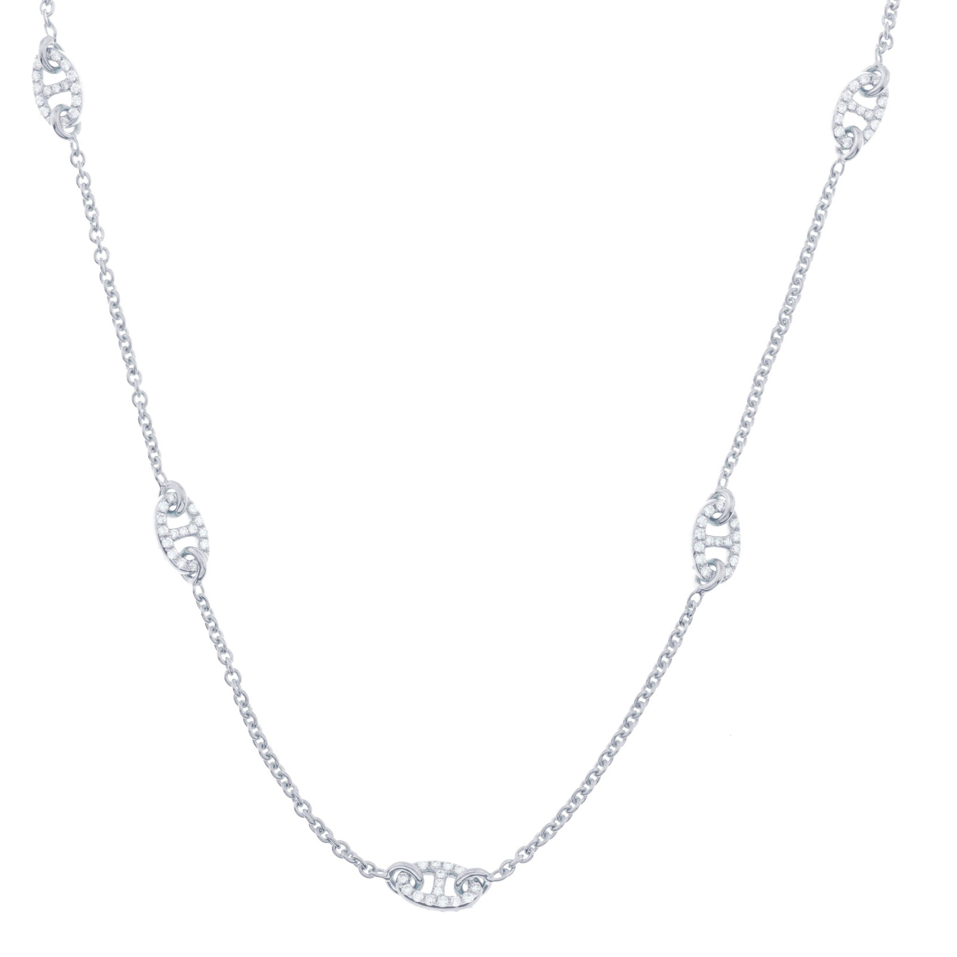 Ladies Chain with Diamond Links