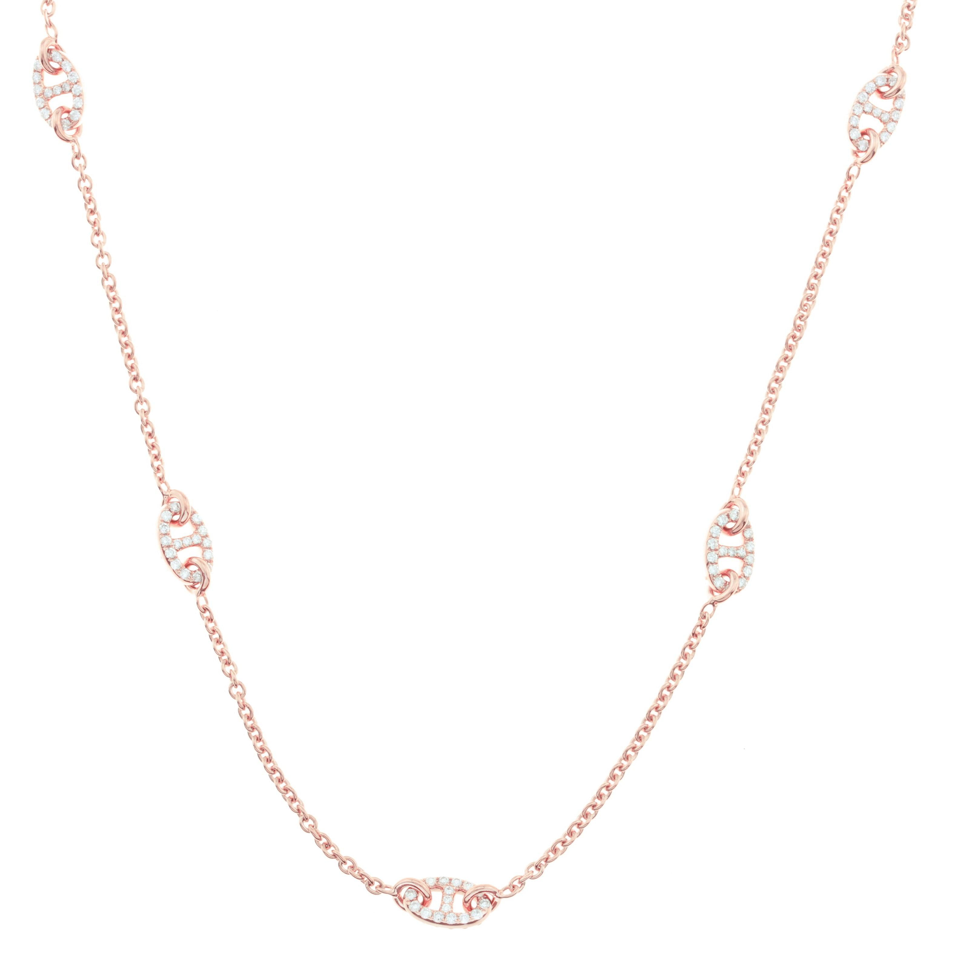 Ladies Chain with Diamond Links