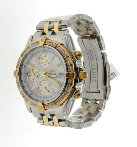 Breitling Crosswind Two Tone Diamond Watch