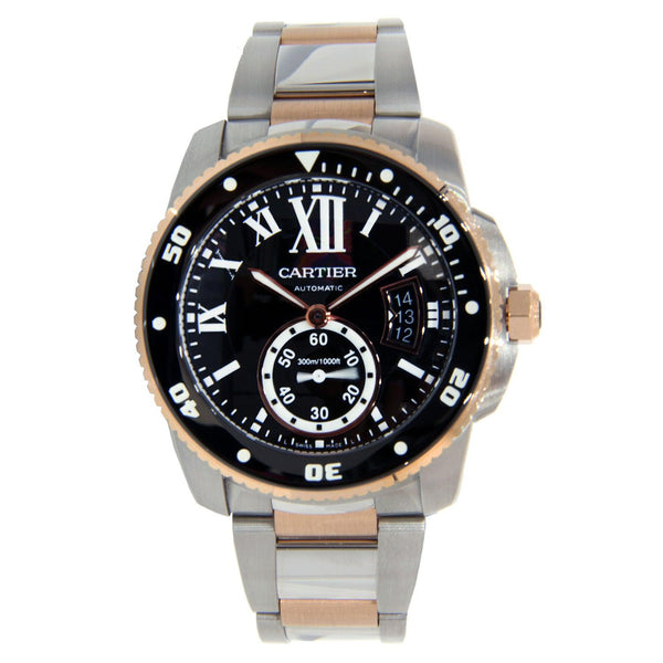 Cartier Calibre Diver 42MM W7100054 Black Roman Dial Black Ceramic