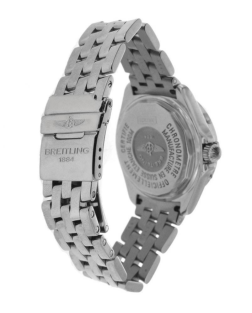 Breitling B-Class 31MM A67365 Mother of Pearl Roman Diamond Dial Diamond Bezel Stainless Steel Bracelet