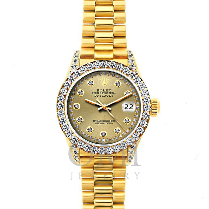 Swiss Crown™ USA Pre-owned Rolex-Independently Certified Steel 26mm Jubilee  Datejust Pink Diamond Dial and Bezel Watch - Quality Gold