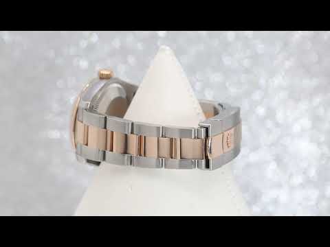 Rolex Datejust 31MM 178271 Light Pink Dial Fluted Bezel Two Tone Rose Gold Oyster Bracelet