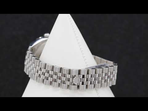 Rolex Datejust 31MM 178274 Slate Gray Floral Dial Fluted Bezel Stainless Steel Jubilee Bracelet