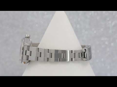 Rolex Date 26MM 69160 Black Dial Smooth Bezel Stainless Steel Oyster Bracelet