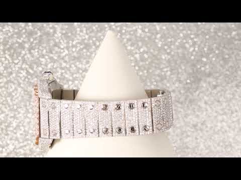 Cartier Santos WSSA0030 40MM Blue Dial With 17.95 CT Diamonds