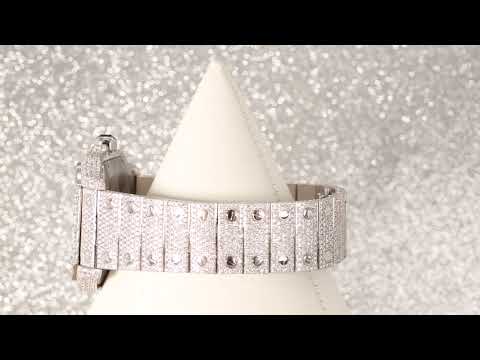 Cartier Santos WSSA0009 40MM White Dial With 17.96 CT Diamonds
