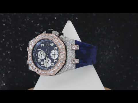 Audemars Piguet Royal Oak Offshore Chronograph 25940SK 42MM Blue Dial With Rubber Bracelet