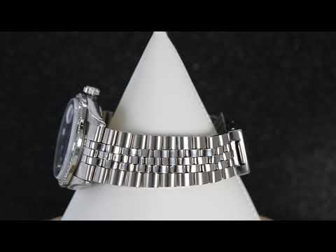 Rolex Datejust 1603 36MM Blue Diamond Dial With Stainless Steel Bracelet