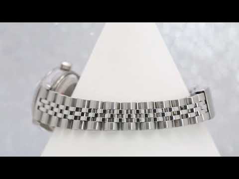 Rolex Datejust 26MM 69174 Blue Diamond Dial Fluted Bezel Stainless Steel Jubilee Bracelet