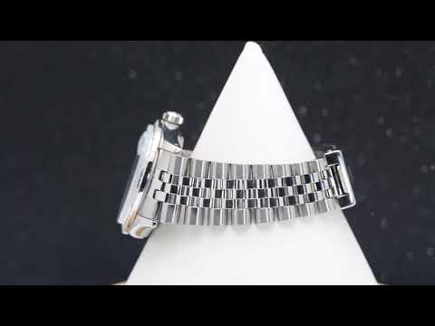 Rolex Datejust 36MM 16014 Ice Blue Diamond Dial Diamond Bezel Stainless Steel Jubilee Bracelet 1.2ct