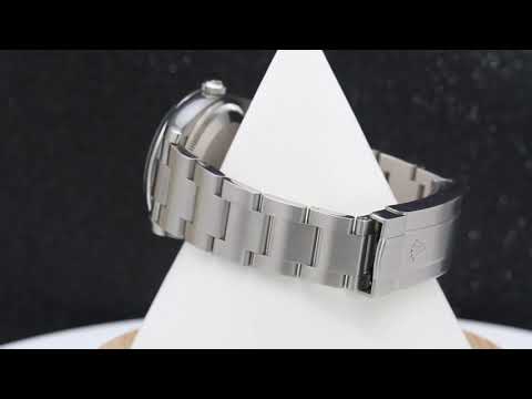 Rolex Air-King 34MM 114200 Silver Roman Dial Smooth Bezel Stainless Steel Oyster Bracelet