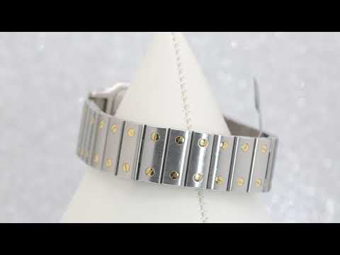 Cartier Santos Galbée W20057C4 24MM White Dial With Two Tone Bracelet